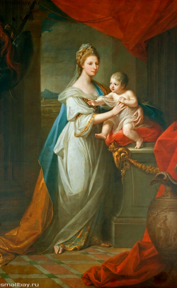 Кауфман Принцесса Уэльса Августа Ганноверская с сыном